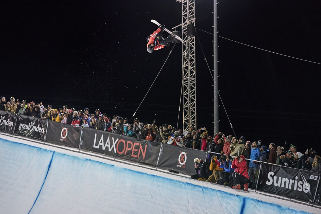 LAAX OPEN 18. bis 22. Januar 2023 Freestyle Festival mit Snowboard und